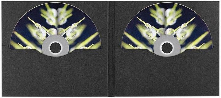 CD Hülle mit 2 Schlitzen, schwarz, Karton - 10er Pack