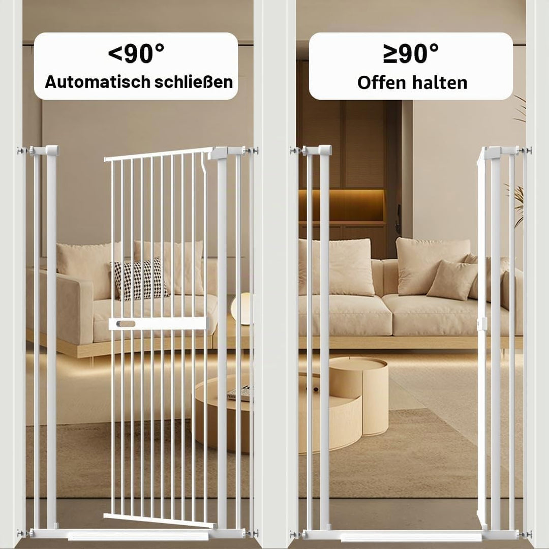 Xifamniy 155 cm Extrahohe Haustiertür, Katzen- und Hundetür Einstellbare Schwellenbreite, 76.5–108 c