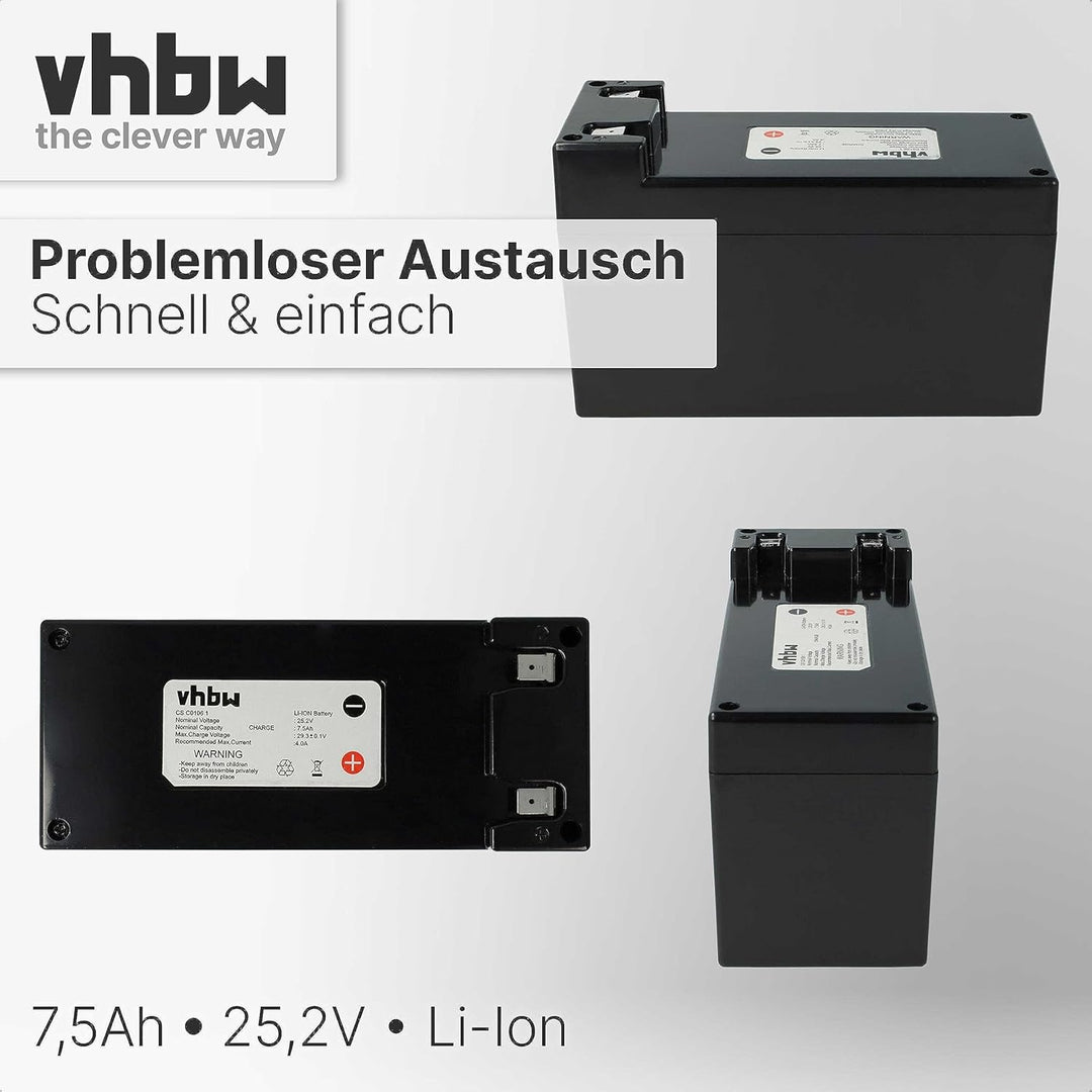 vhbw Akku kompatibel mit Stiga Autoclip 550SG, 528S, 720 S, 527S, 530SG, 530, 550, 525S, 528, 527 S,