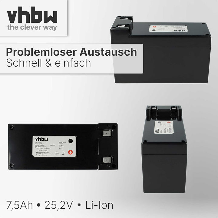 vhbw Akku kompatibel mit Stiga Autoclip 550SG, 528S, 720 S, 527S, 530SG, 530, 550, 525S, 528, 527 S,