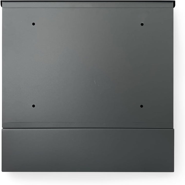KTC- Home Premium Briefkasten Postlux 4.0 Anthrazit- mit Edelstahlblende- UV & Witterungsbeständig -