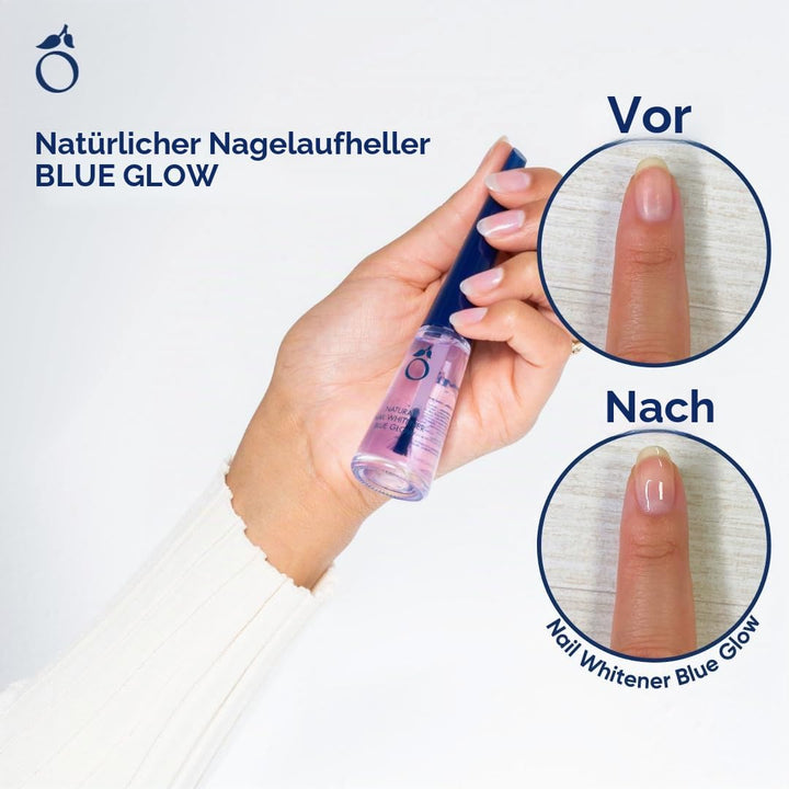 Herome Nagelaufheller (Nail Whitener) Blue Glow - Whitening Nagellack - Akzentuiert die Natürliche R