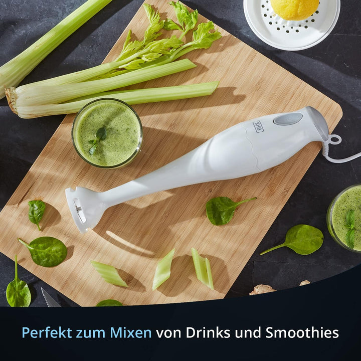 KHG Stabmixer Pürierstab STM-170W Edelstahlmesser Mixer Handmixer Zerkleinerer KHG