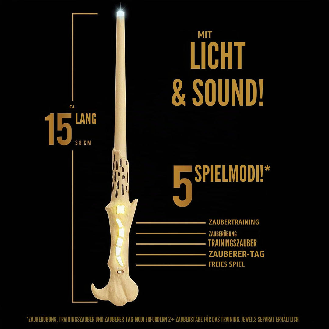 Harry Potter 39837 Voldemort's magischer Zauberstab mit Funktion, 38 cm, weiss Lord Voldemort, Lord