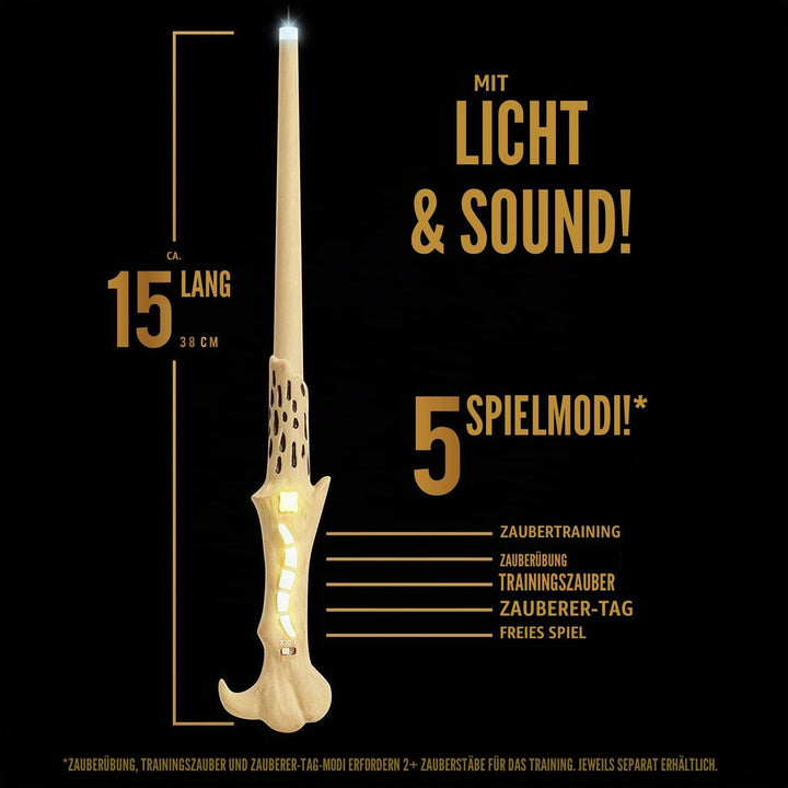 Harry Potter 39837 Voldemort's magischer Zauberstab mit Funktion, 38 cm, weiss Lord Voldemort, Lord