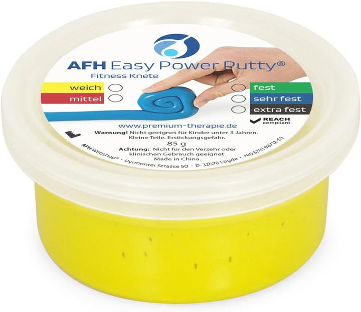 AFH Easy Power Putty® | 5er Set | ca. 85g | Hantrainer | Knete