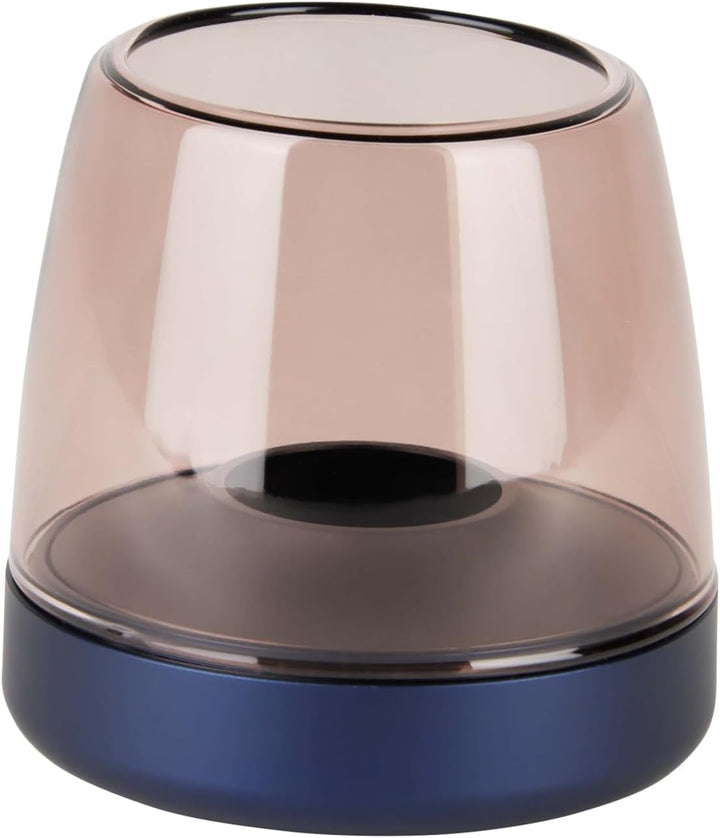 Kooduu Glow 10 Glas-Kerzenhalter - Luxuriöses dänisches Design, Höhe 9 cm, Kobaltblau Cobalt Blue, C