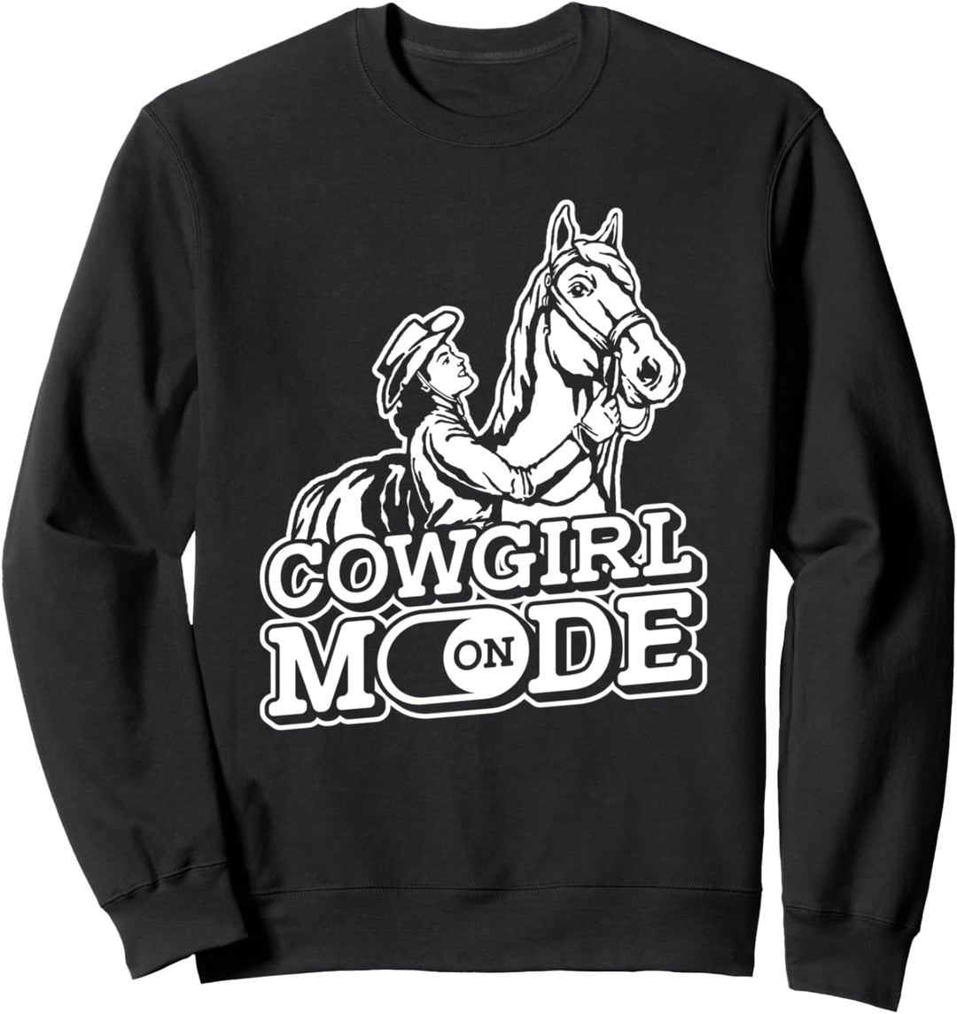 Cowgirl Western Country - Westernreiten Pferd Rodeo Sweatshirt