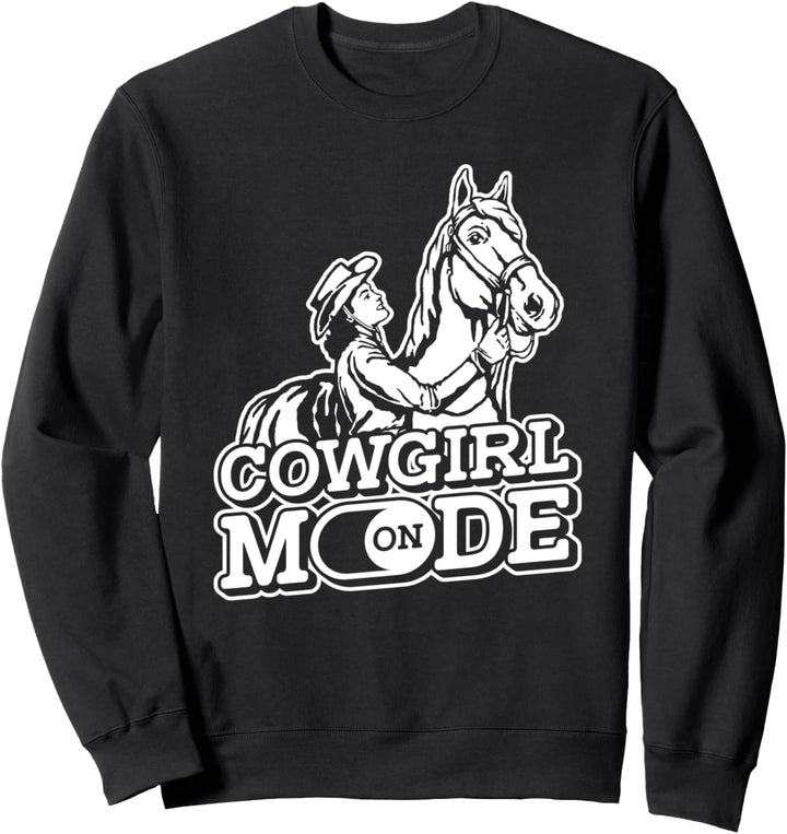 Cowgirl Western Country - Westernreiten Pferd Rodeo Sweatshirt