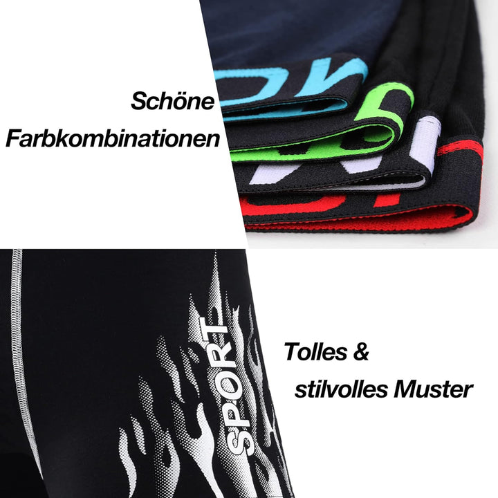 L&amp;K 10er Pack Herren Boxershorts Men Retroshorts mit tollem Muster Baumwolle 1102 3XL 1114-8er Pack,