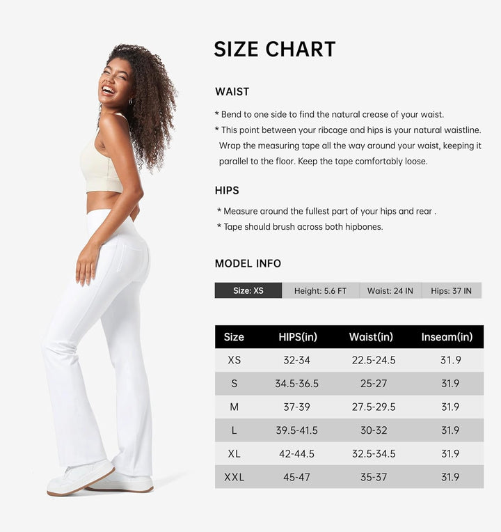 WILLIT Damen Thermo Flare Leggings Winter Fleece gefütterte Yogahose Warm Sportleggins Laufhose Boot