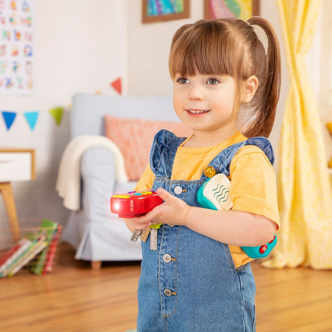 Battat – Sensorik Spielzeug – Baby Spielzeug Schlüssel und Handy – Spielzeugtelefon und Schlüsselbun