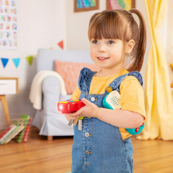 Battat – Sensorik Spielzeug – Baby Spielzeug Schlüssel und Handy – Spielzeugtelefon und Schlüsselbun