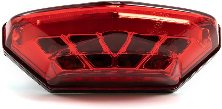 Motorrad Rücklicht LED rot Bremsleuchte hinten Kennzeichenleuchte Tagfahrlicht Universal für 12V Mot