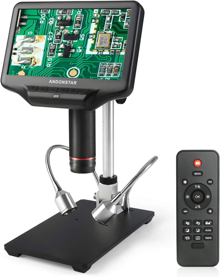 Andonstar AD407 3D HDMI Löten Digital Mikroskop mit 4MP UHD und 7 Zoll Einstellbarer LCD Bildschirm
