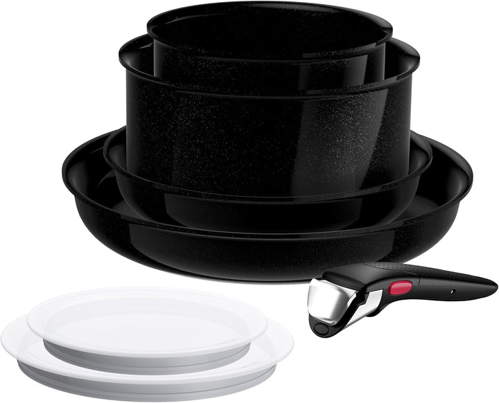 Tefal Ingenio Explore On 7-tlg. Kochgeschirr-Set, keramische Fusion Core Antihaftversiegelung, platz