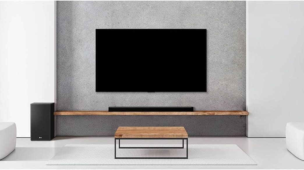LG DSP8YA 3.1.2 Soundbar (440W) mit Meridian-Technologie und High-Res-Audio-Unterstützung (Dolby Atm