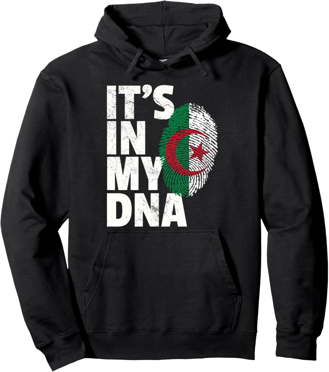 Algerien-Flagge "It's in my DNA", algerischer Stolz Pullover Hoodie