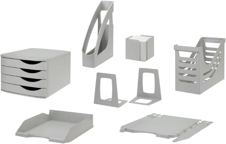Jalema 2686374307 Schubladenbox Re-Solution, 4 geschlossene Schubladen, DIN A4/C4, Ordnung von Dokum