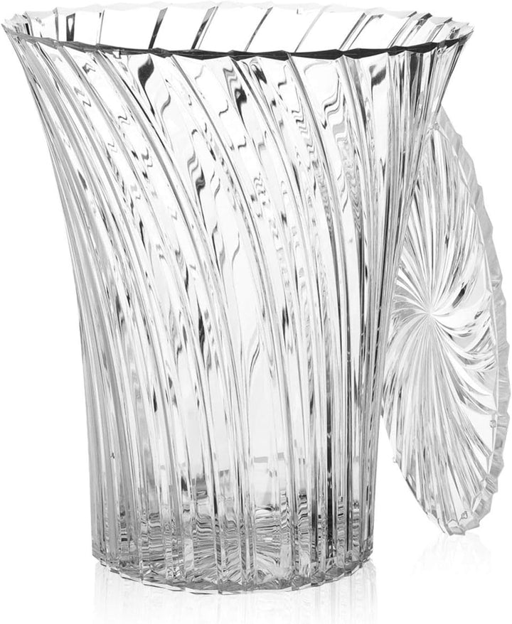 Kartell Sparkle, Bambus, crystal, 38 x 44 x 38 cm Sgabello Cristallo, Sgabello Cristallo