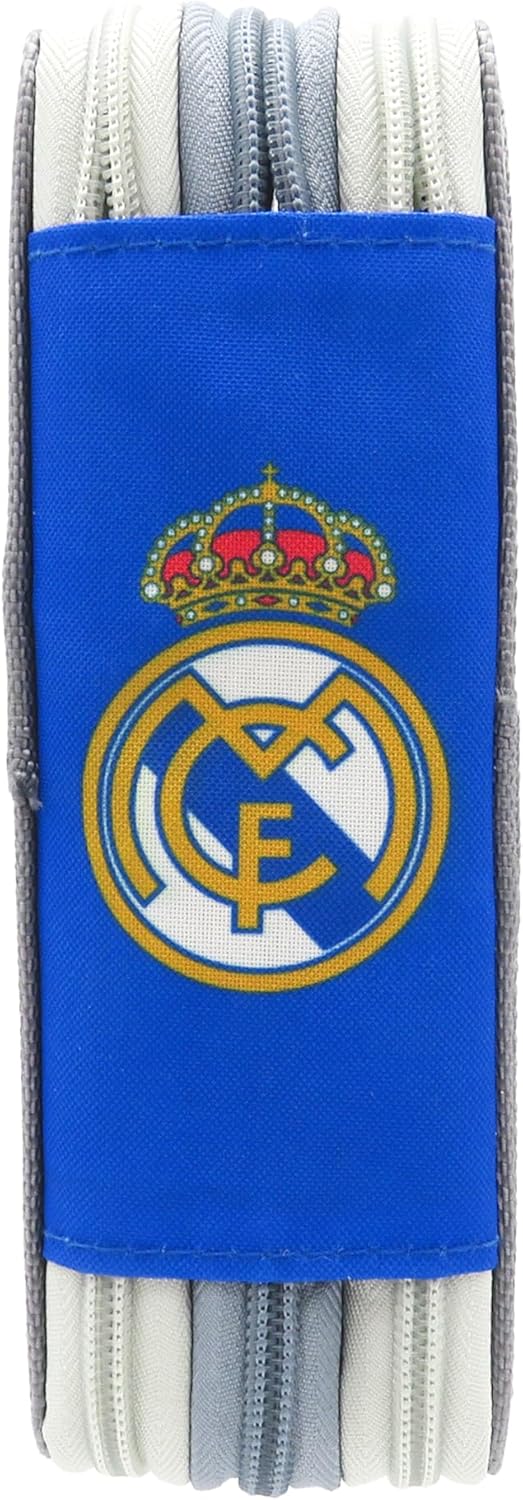 CyP Brands – Real Madrid, Federmäppchen, 3-stöckiges Federmäppchen, Schulbedarf, Mehrfarbig, offizie