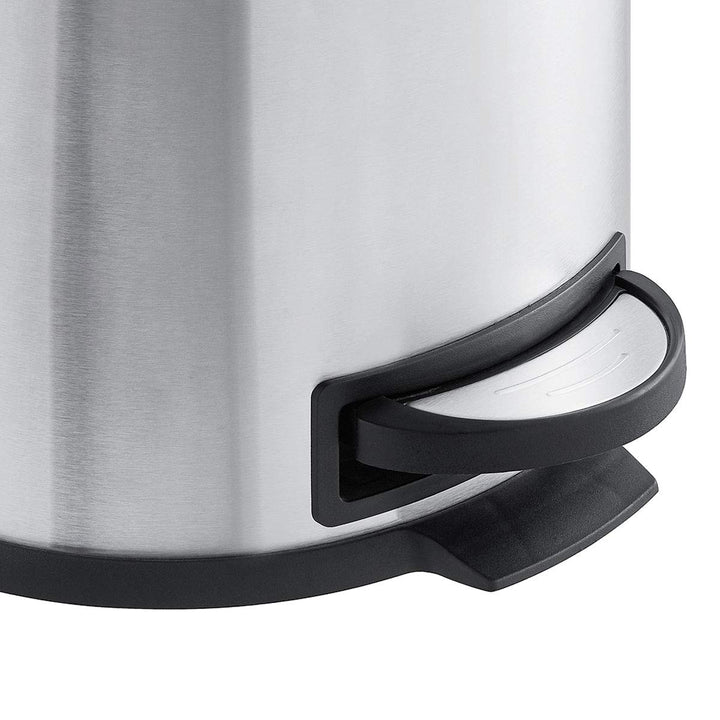 SVITA T20 Edelstahl Mülleimer Silber Treteimer Abfalleimer 20 Liter inkl. Inneneiner rund, Silber