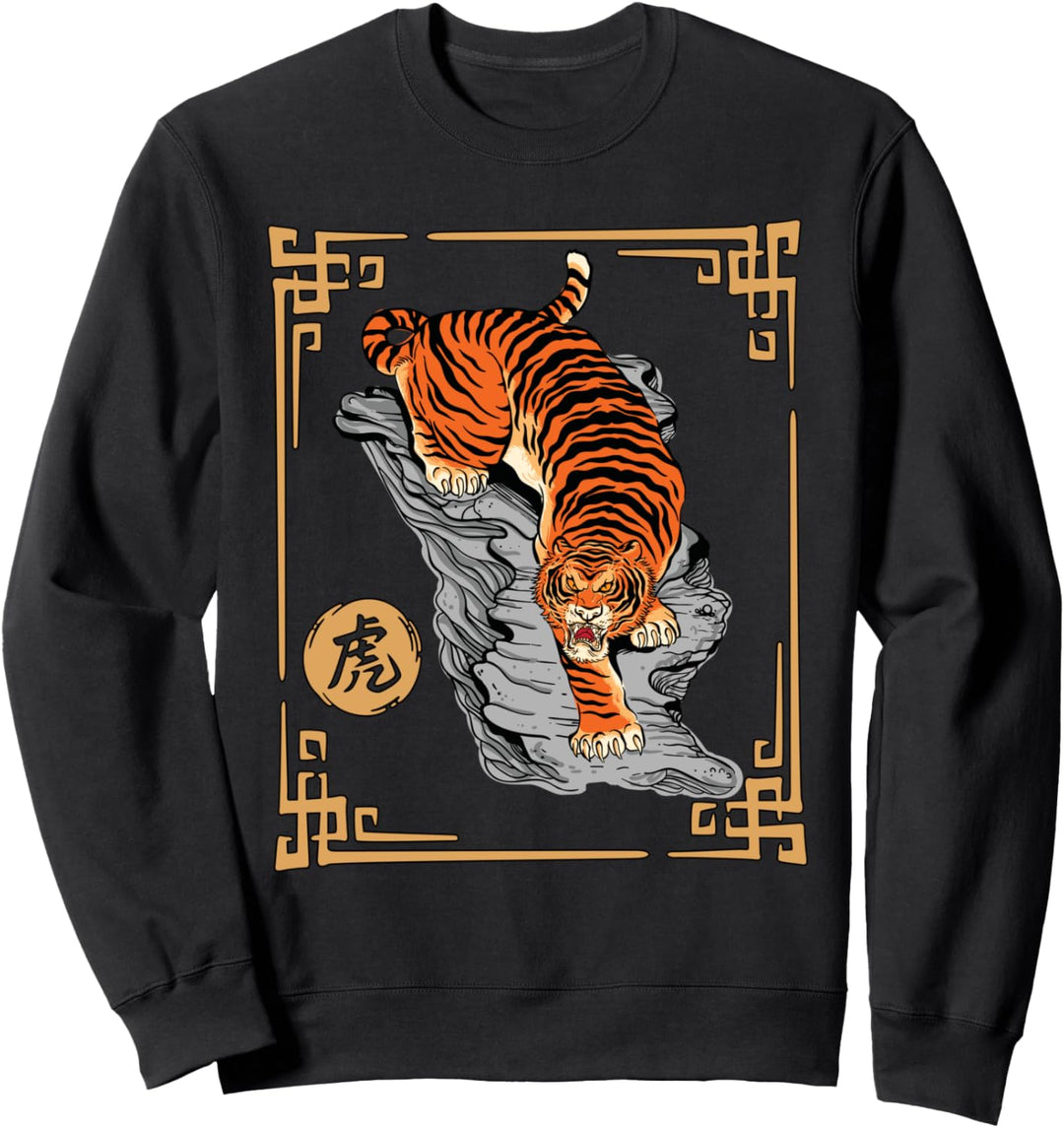 Sternzeichen Tiger Jahr des Tigers Chinesisches Neujahr 2022 Sweatshirt