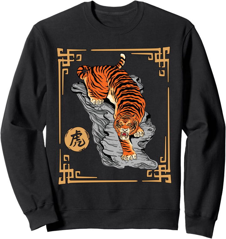 Sternzeichen Tiger Jahr des Tigers Chinesisches Neujahr 2022 Sweatshirt