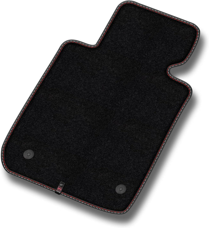 M MOTOS Velours Premium fussmatten Auto kompatibel mit Volkswagen Crafter 2006-2016 - Premium, Leder
