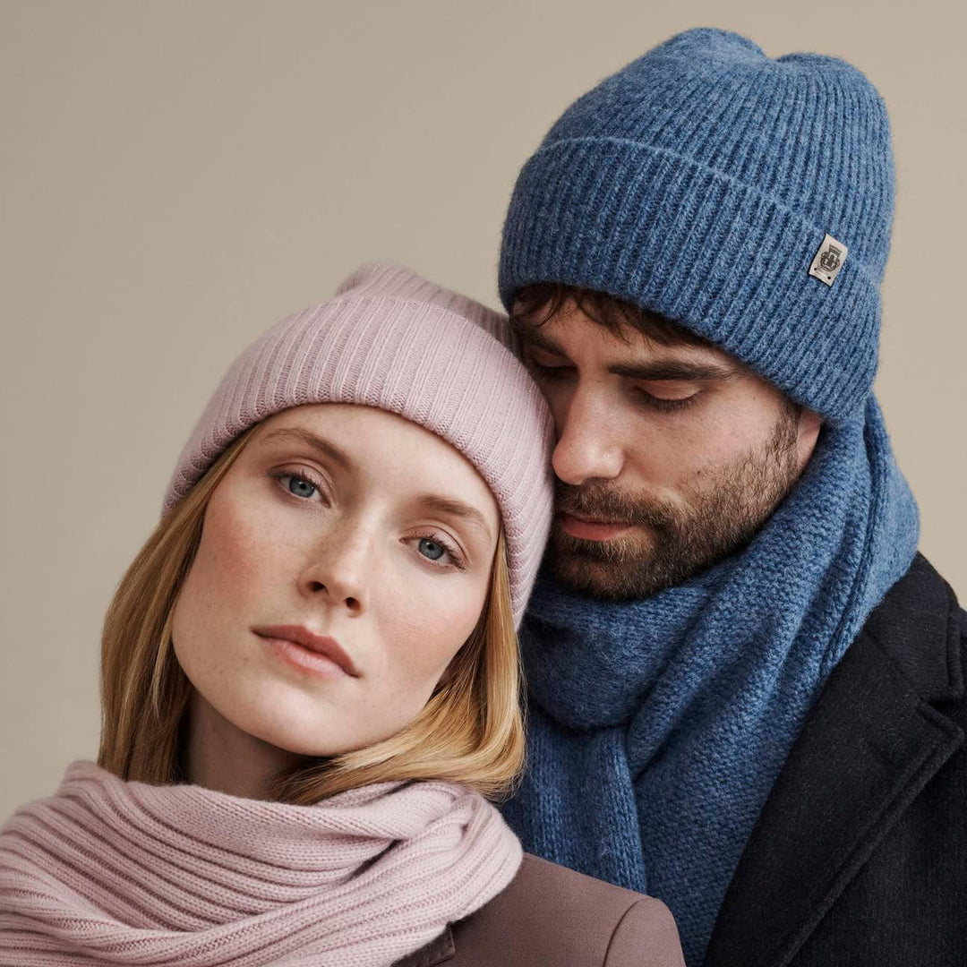 Roeckl Damen Essentials Umschlagmuetze Mütze 53-59 Blau, 53-59 Blau