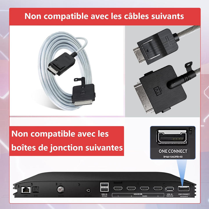 One Connect BN39-02470A 5 m (16 pi) Kabel nur kompatibel mit Samsung Frame One Connect (andere Model