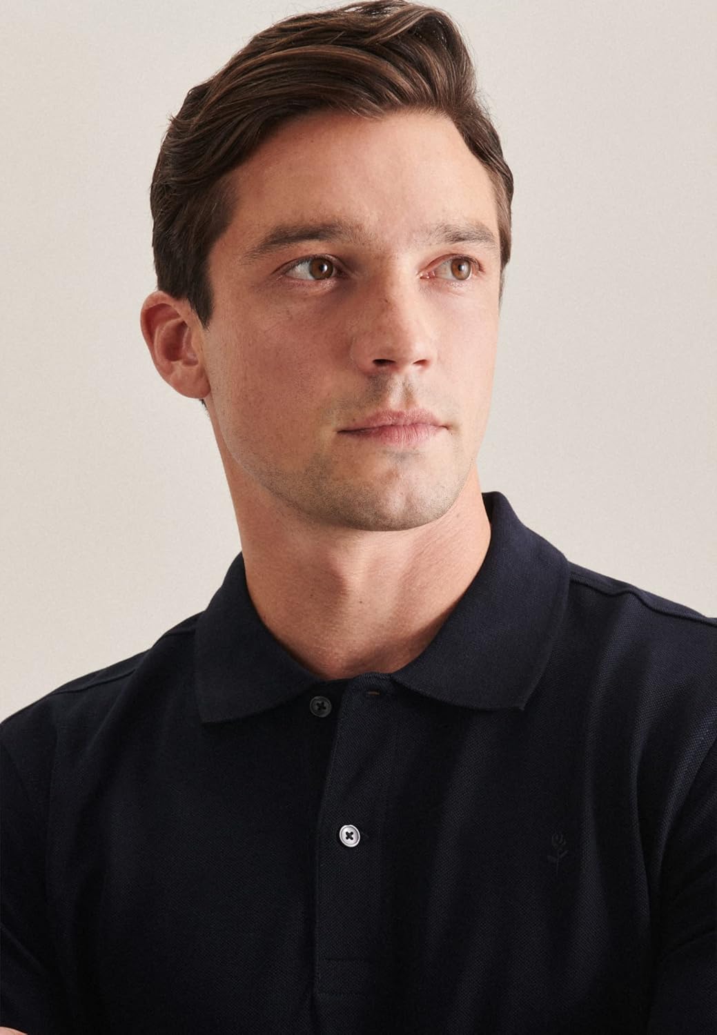 Seidensticker Herren Slim Fit Poloshirt Langarm Polo Shirt S Dunkelblau, S Dunkelblau
