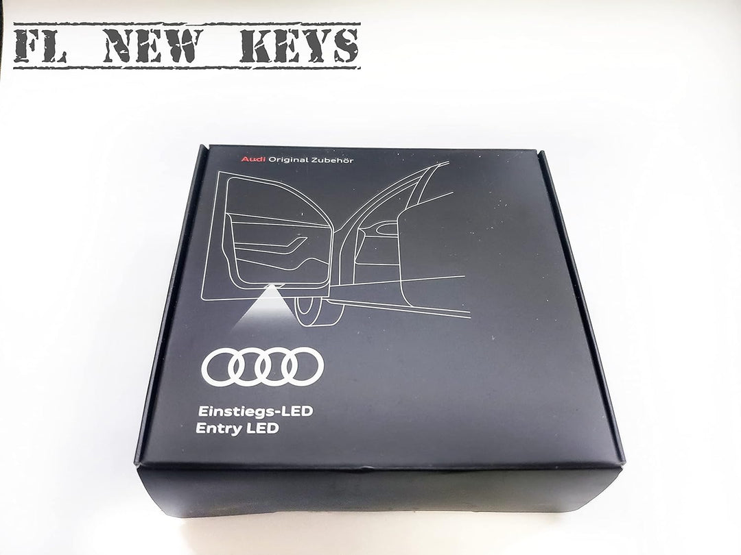 Audi 4G0052133J Einstiegsleuchten LED Projektor S-Logo Raute Einstiegsbeleuchtung Projektion, rot/we