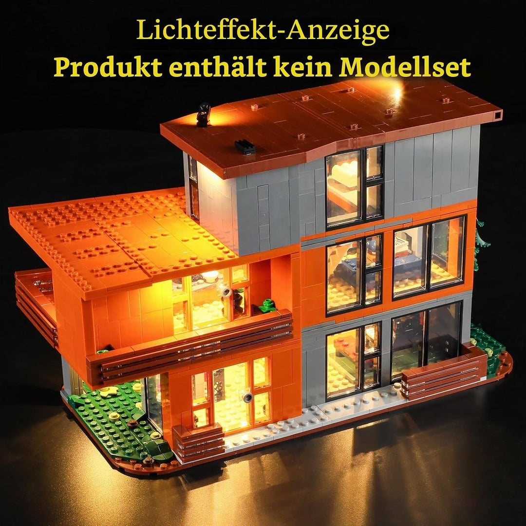 GEAMENT LED Licht-Set Kompatibel mit Lego Das Haus der Cullens aus Twilight Ideas 21354 Bausteine Mo
