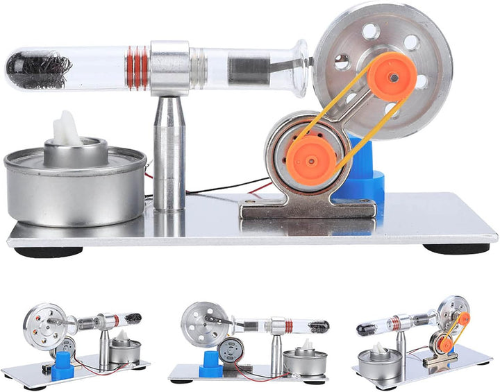 Dampfmaschinenmodell, Dampfmaschinenbausatz, 18 X 12 X 10 Einzylinder-Sterling-Motormodell, Dampfkra