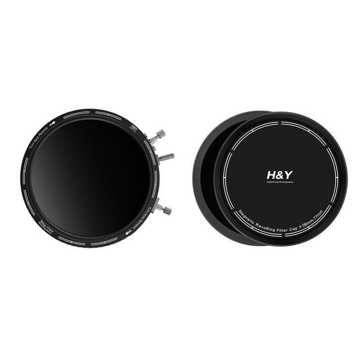 H&Y RevoRing Mark II 3-in-1 Filterset 58–77 mm mit einstellbarem variablem ND3-1000- und CPL-Polaris