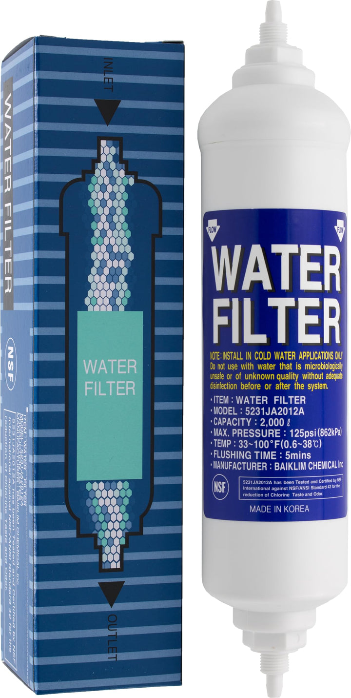 Water Filter 5231JA2012A | Wasserfilter kompatibel mit LG Kühlschränken Side-by-Side Kühlschrank - E