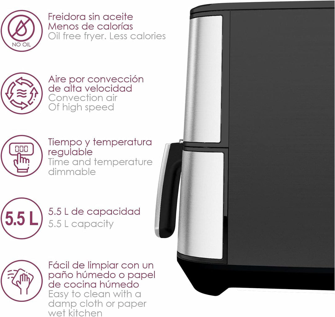 AF-1800, Dragon Air Fryer, Luftfritteuse, 5,5 Liter