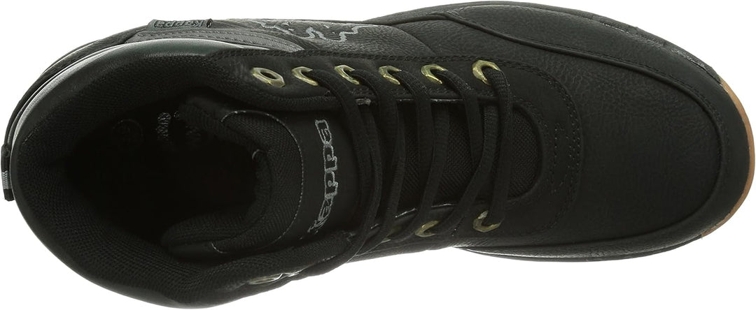 Kappa Unisex Kinder Bright Mid Hohe Sneakers 36 EU Schwarz 1111 Black, 36 EU Schwarz 1111 Black