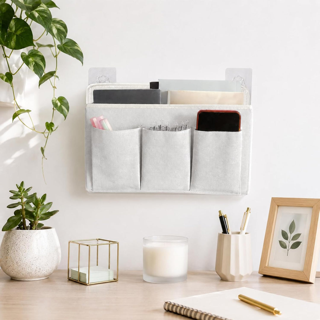 2 Stück Wand Organizer Tasche Hängekörbe Mit Grosser Mesh Abteilung Und 3 Taschen Tür Organizer Plat