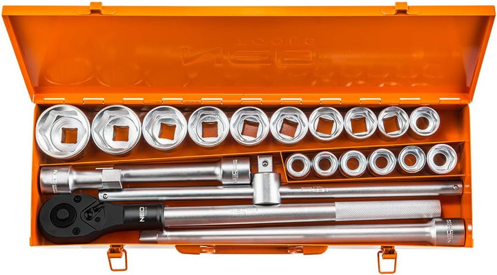 NEO TOOLS Steckschlüssel 3/4,`` 21-er Set