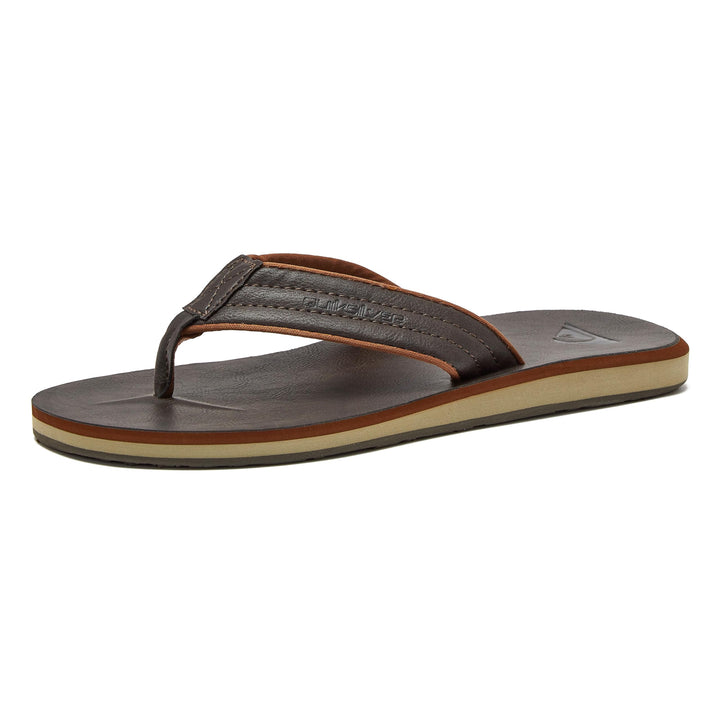 Quiksilver Herren Carver Nubuck Flipflop 38 EU Braun, 38 EU Braun