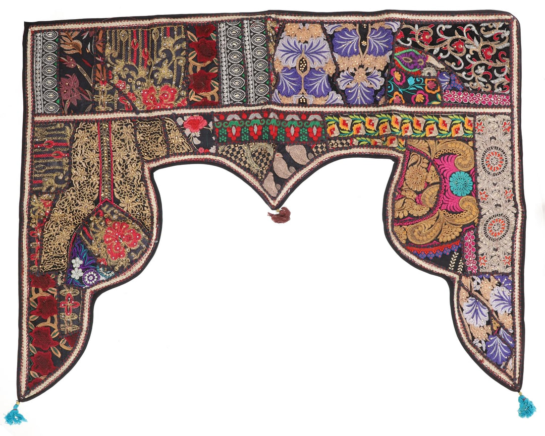 GURU SHOP Orientalischer Wandbehang, Indischer Türbehang, Wimpel Wandteppich, Wanddekoration, Tür De