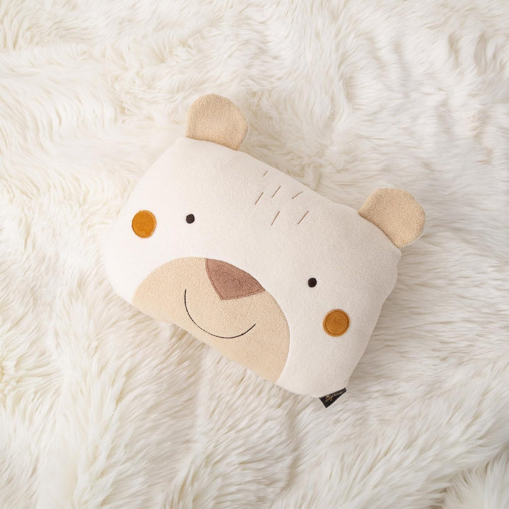 SIGIKID 39779 Kissen Bär, yellow für Mädchen und Jungen von 0 bis 36 Monaten Weiss/Bär, Weiss/Bär