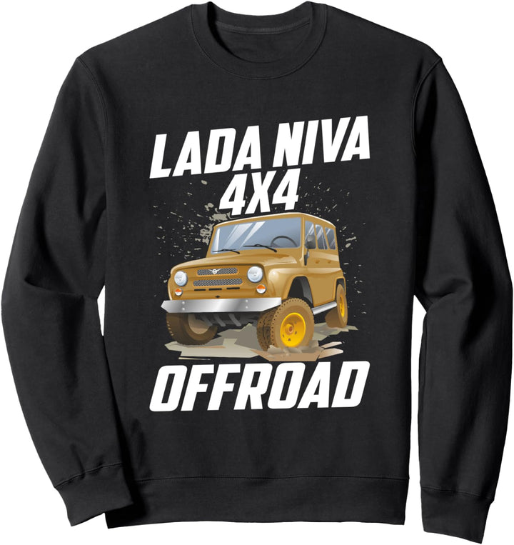 Lada Niva 4x4 Offroad russischer Geländewagen Sweatshirt