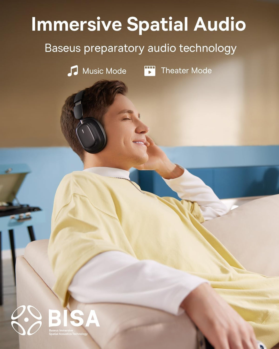 Baseus H1i Bowie ANC Headphone-Black