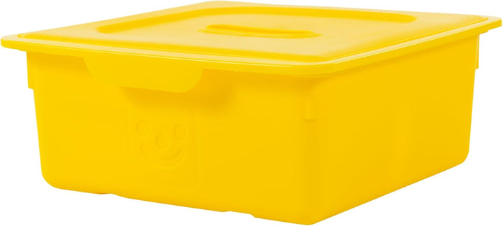 Iris Ohyama, Kunststoff-Aufbewahrungsbox für Kinder, 2er-Set, 10 l, BPA-frei -KDL-330 ? Gelb, stapel