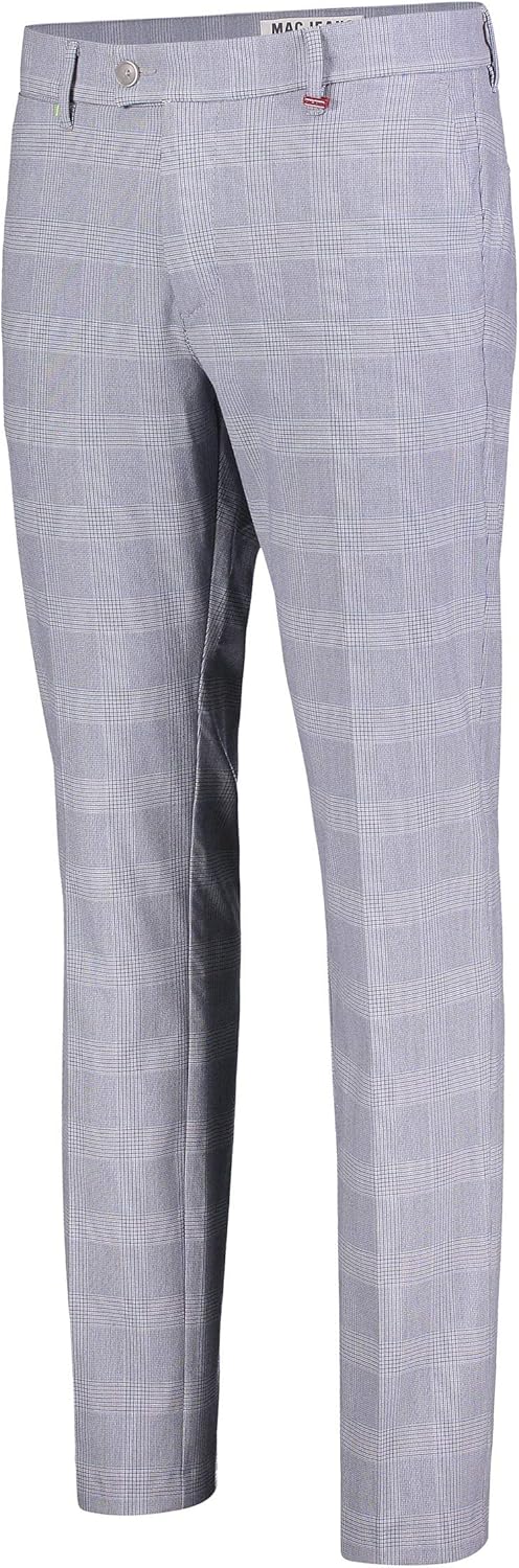 MAC Lennox CARBONIUM BI-Stretch Brown Rice Check 6344-00-0702L-335K Brauner Reis-check 31W / 30L, Br