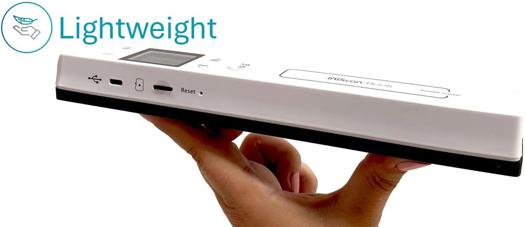 IRIScan Book 7 : handScanner | Dokumentenscanner A4 | Scannen auf Word, PDF, XLS | SD-Karte | Scanne