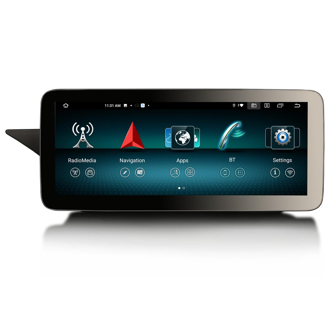 Erisin 12.3 Zoll 8GB+128GB Android 12 Autoradio Bluetooth mit GPS Navigation für Mercedes Benz E-Kla